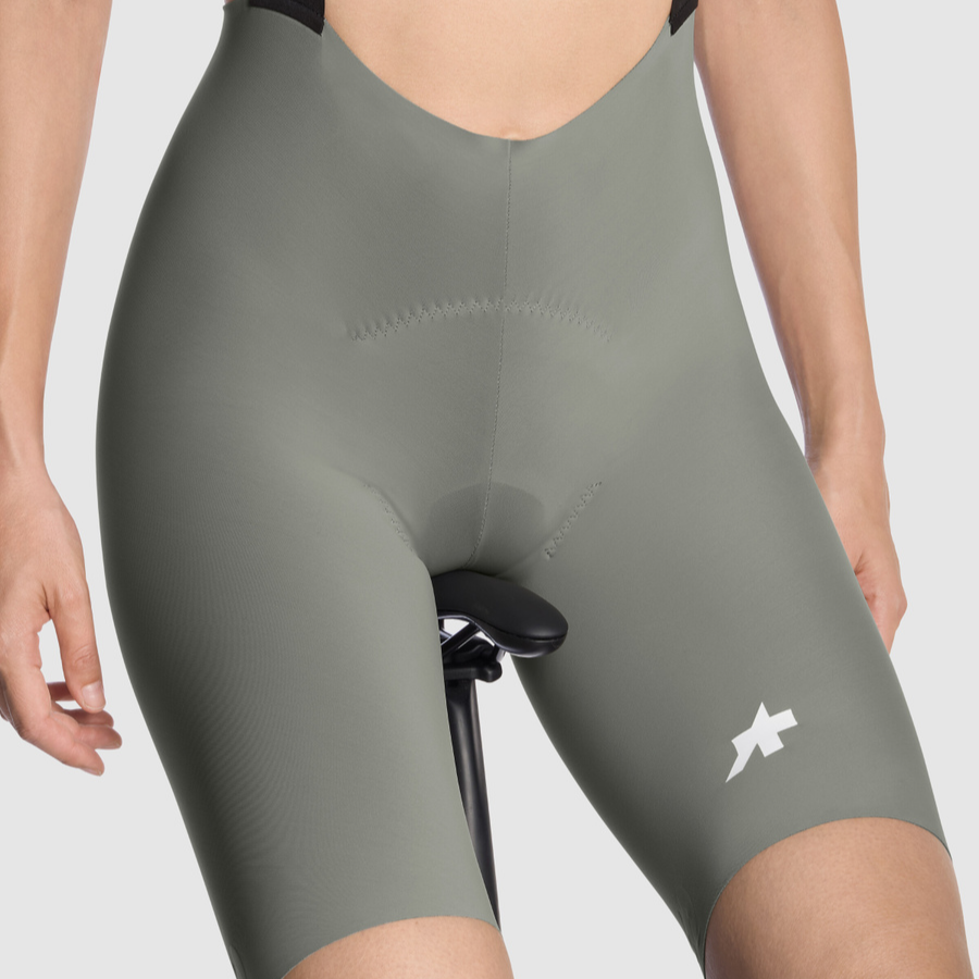 Cuissard Court à Bretelle ASSOS DYORA R S11 Femme Kaki