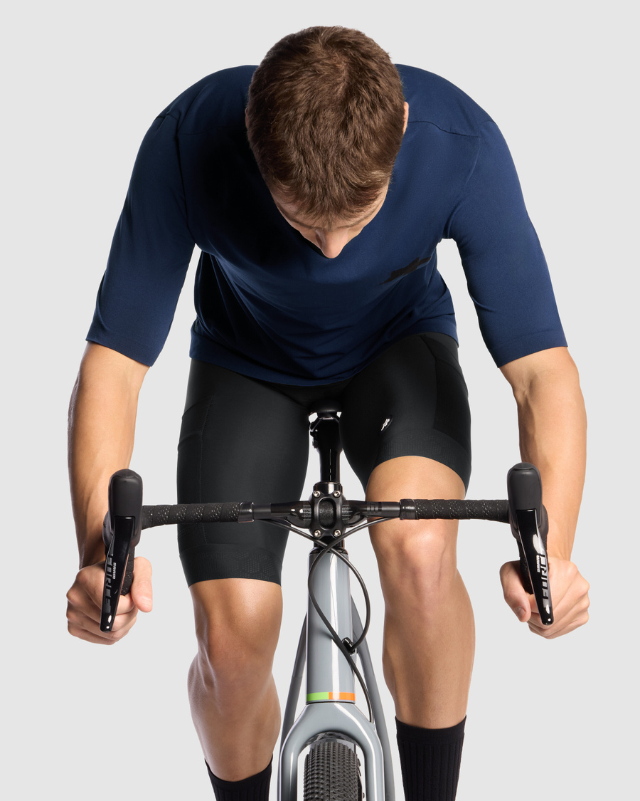 ASSOS TACTICA TECH T5 Dres s krátkým rukávem modrý