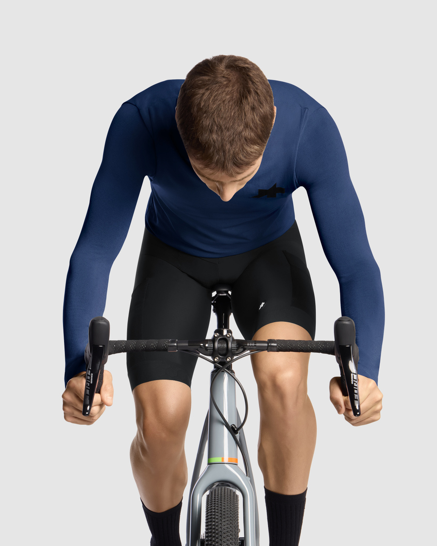 ASSOS TACTICA TECH T5 Dres s dlouhým rukávem modrý