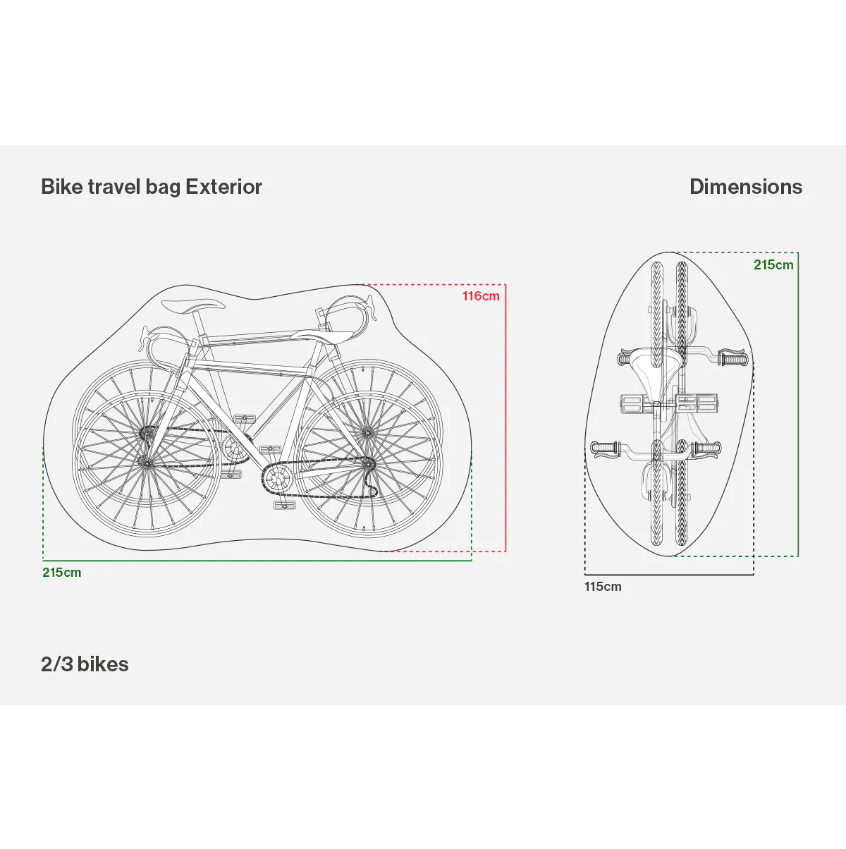 Housse de Protection pour Porte-Vélo BUDS CAR BIKE RACK AND RAIN COVER 2/3 Vélos