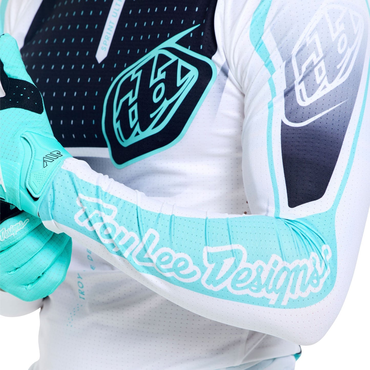 Koszulka z długim rękawem TROY LEE DESIGNS SPRINT ULTRA PROTON biały/niebieski