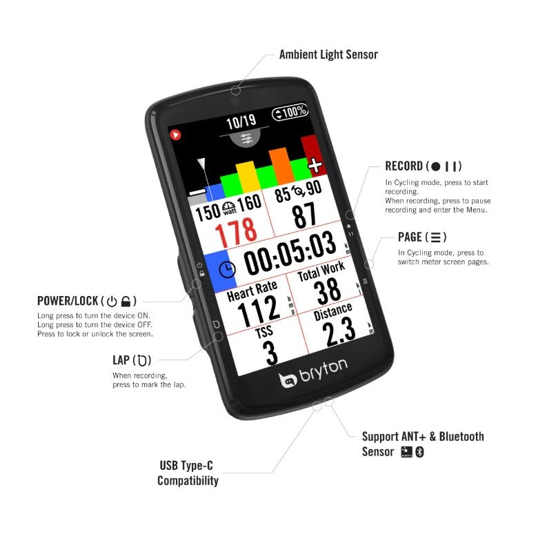 GPS BRYTON RIDER S810 E