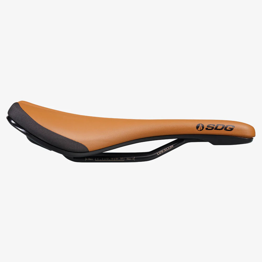 SDG BEL-AIR V3 Rails Lux Alloy-sadel Brun/Svart