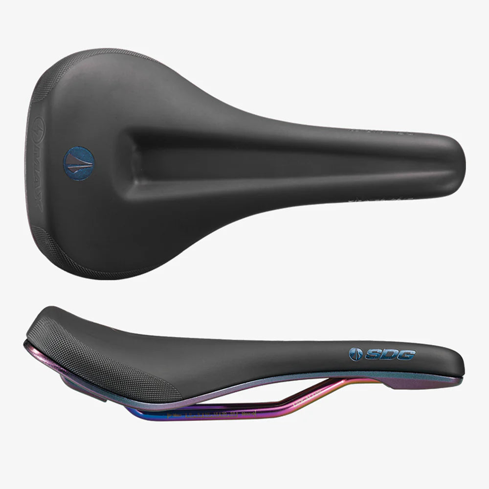 Siodełko SDG BEL-AIR V3 MAX Fuel Rails Lux-Alloy Oil Slick
