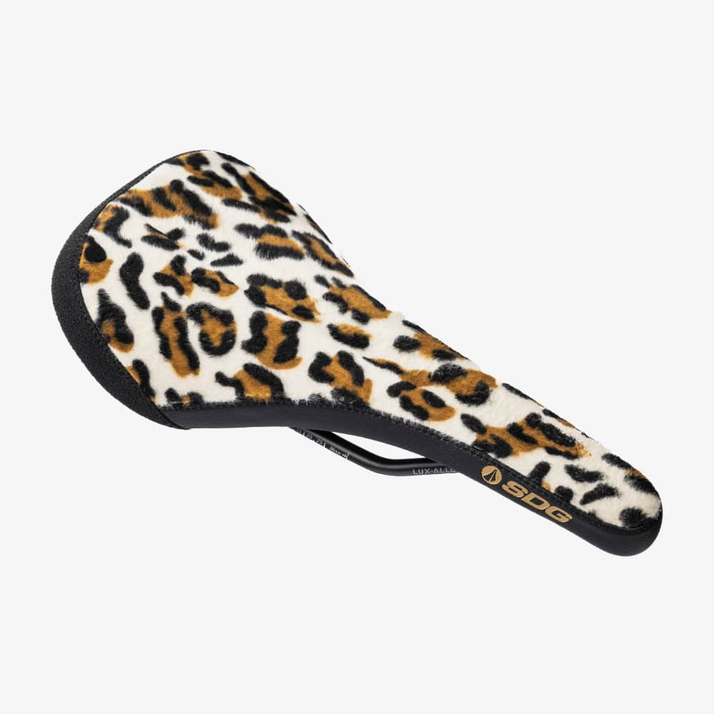 SDG Bell-AIR V3 Animal Throwback Rails Lux Alloy Leopard Saddle