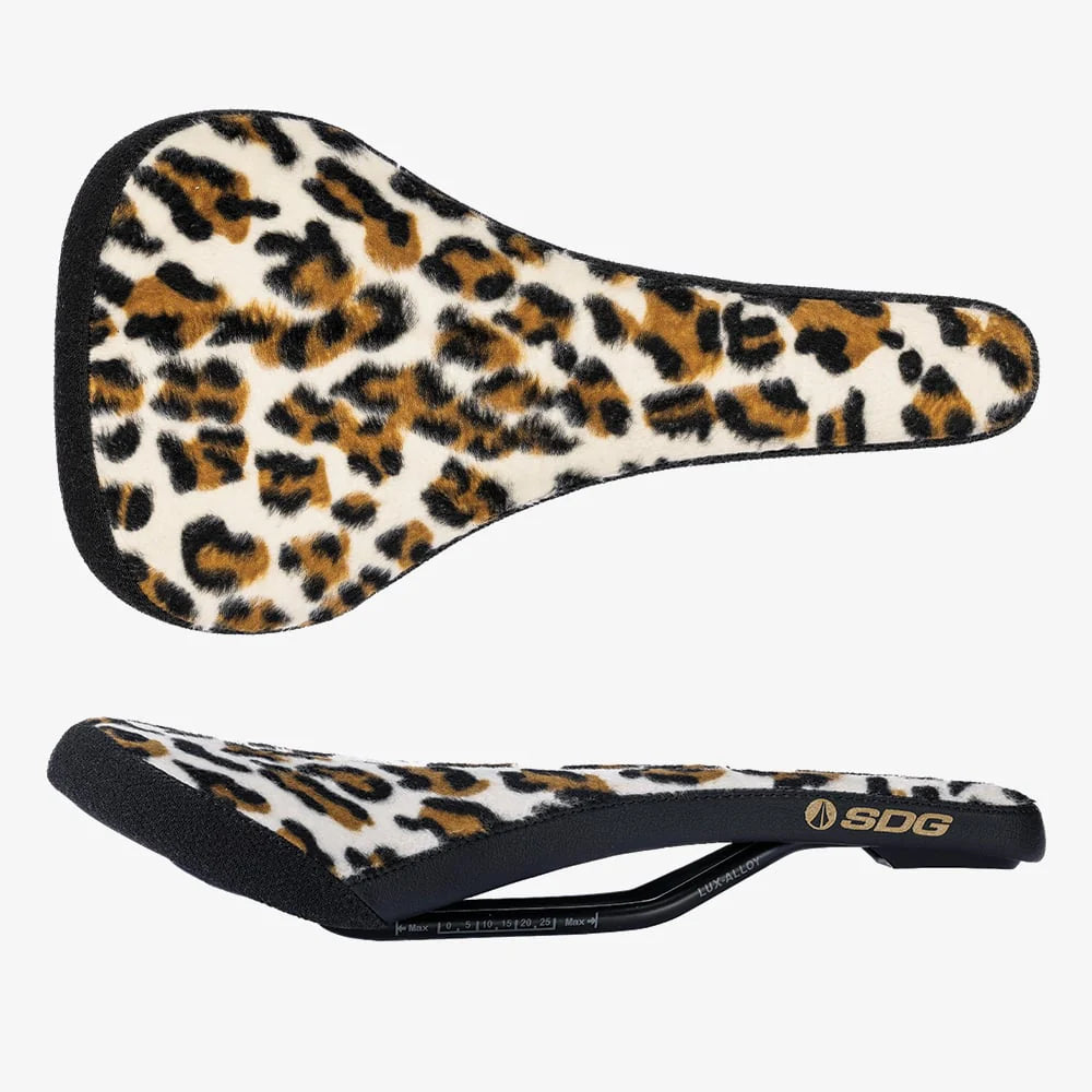 SDG Bell-AIR V3 Animal Throwback Rails Lux Alloy Leopard Saddle