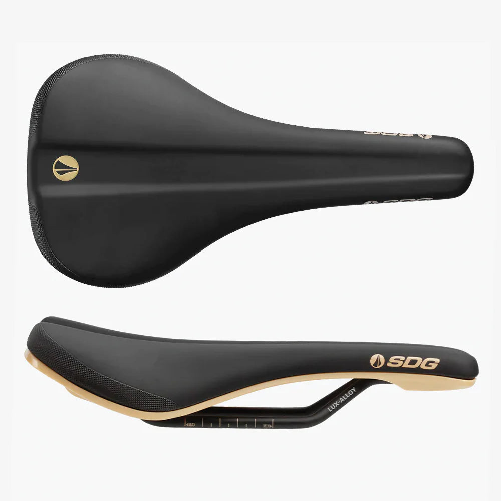 SDG Bell V3 Rails Lux alu-sadel Sort/Beige
