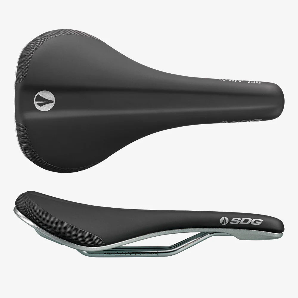 SDG BEL-AIR V3 Galactic Rails Lux-Alloy sadel Svart/Silver