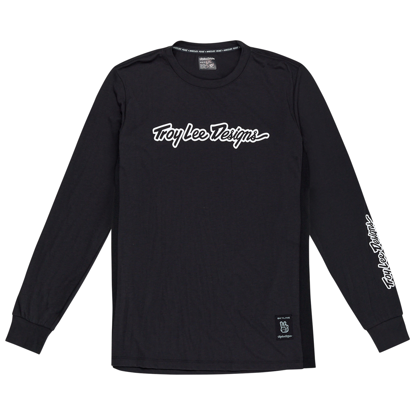 TROY LEE DESIGNS SKYLINE RIDE TEE SIGNATURE Jersey Långärmad Svart 2025