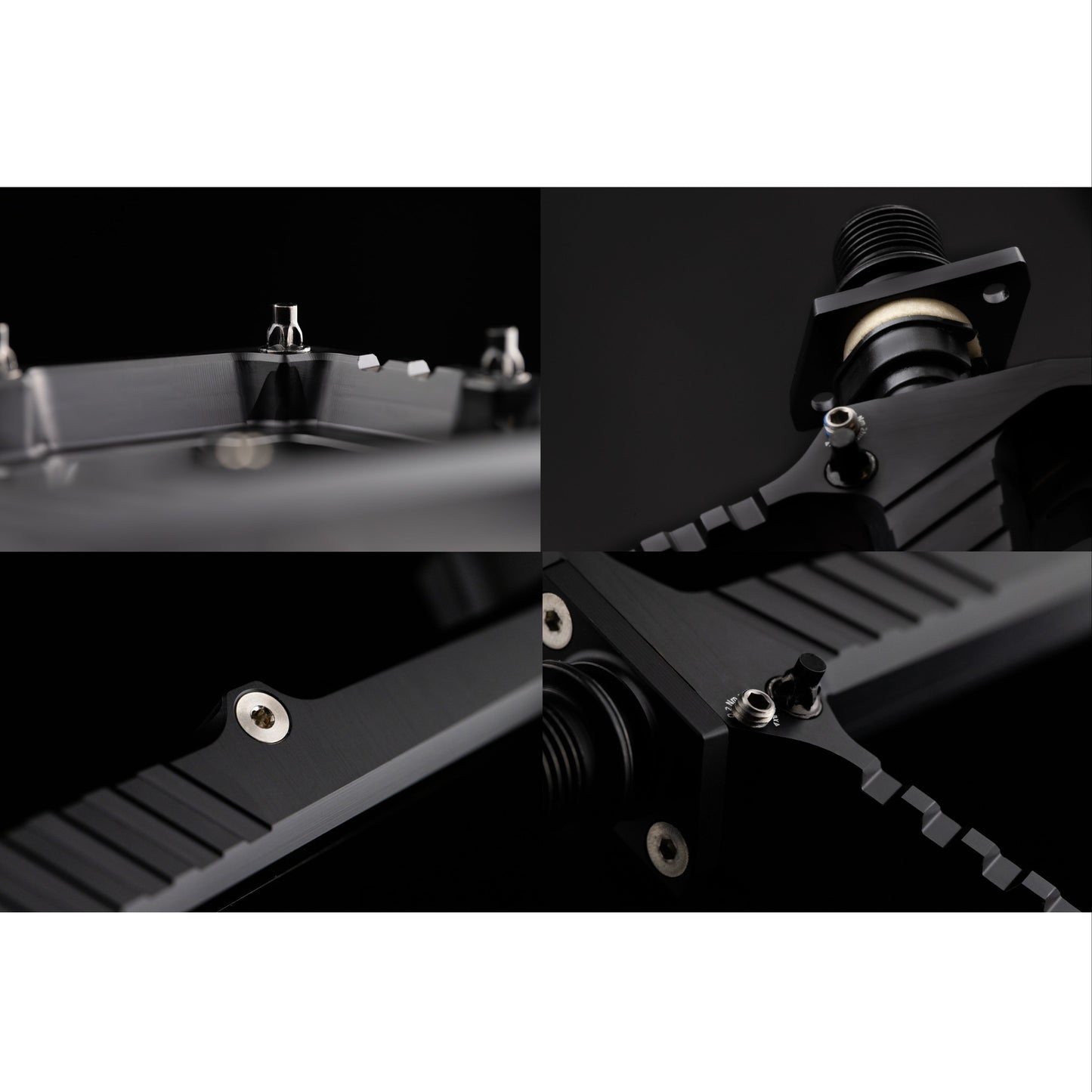 Duże płaskie pedały AMBIT Breach srebrne