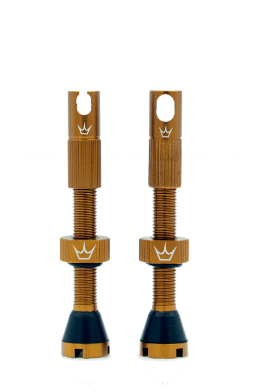 PEATY'S x Chris King MK2 Presta 42 mm bezdušové ventilky (x2) Bronzové