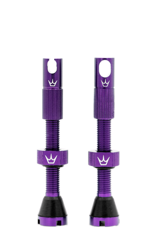 PEATY'S x Chris King MK2 Presta 60 mm slanglösa ventiler (x2) Violett
