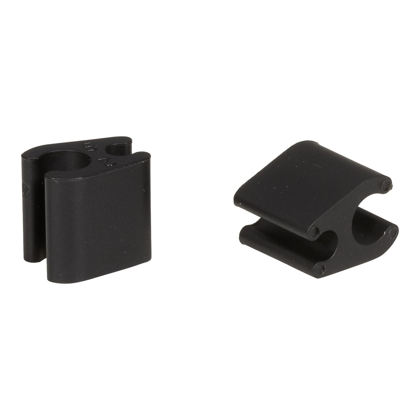 Sada 10 kabelových svorek Duo Black ELVEDES 4,1 mm/4,1 mm plastové