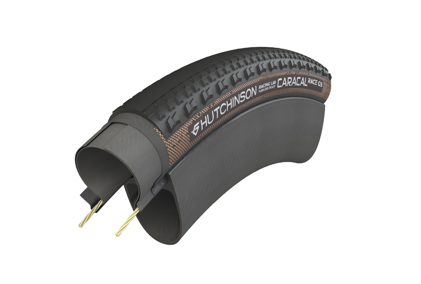 HUTCHINSON CARACAL RACE GS 700x40c Tubeless Ready-dæk Gråt