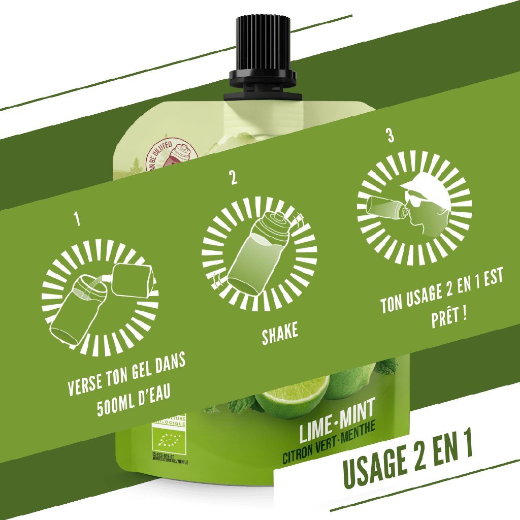 Gel Énergétique BAOUW BIO Citron Vert/Menthe (85g)