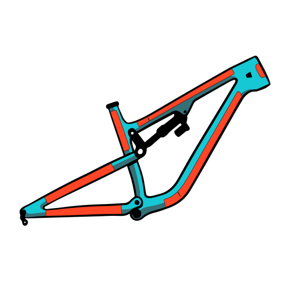 RIDE WRAP COVERED Adhesive Frame Protector Matowe wykończenie