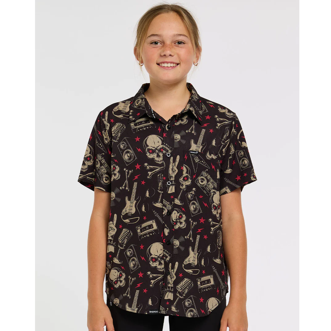 Technické tričko DHARCO TECH PARTY ROCKNROLLA Junior Black