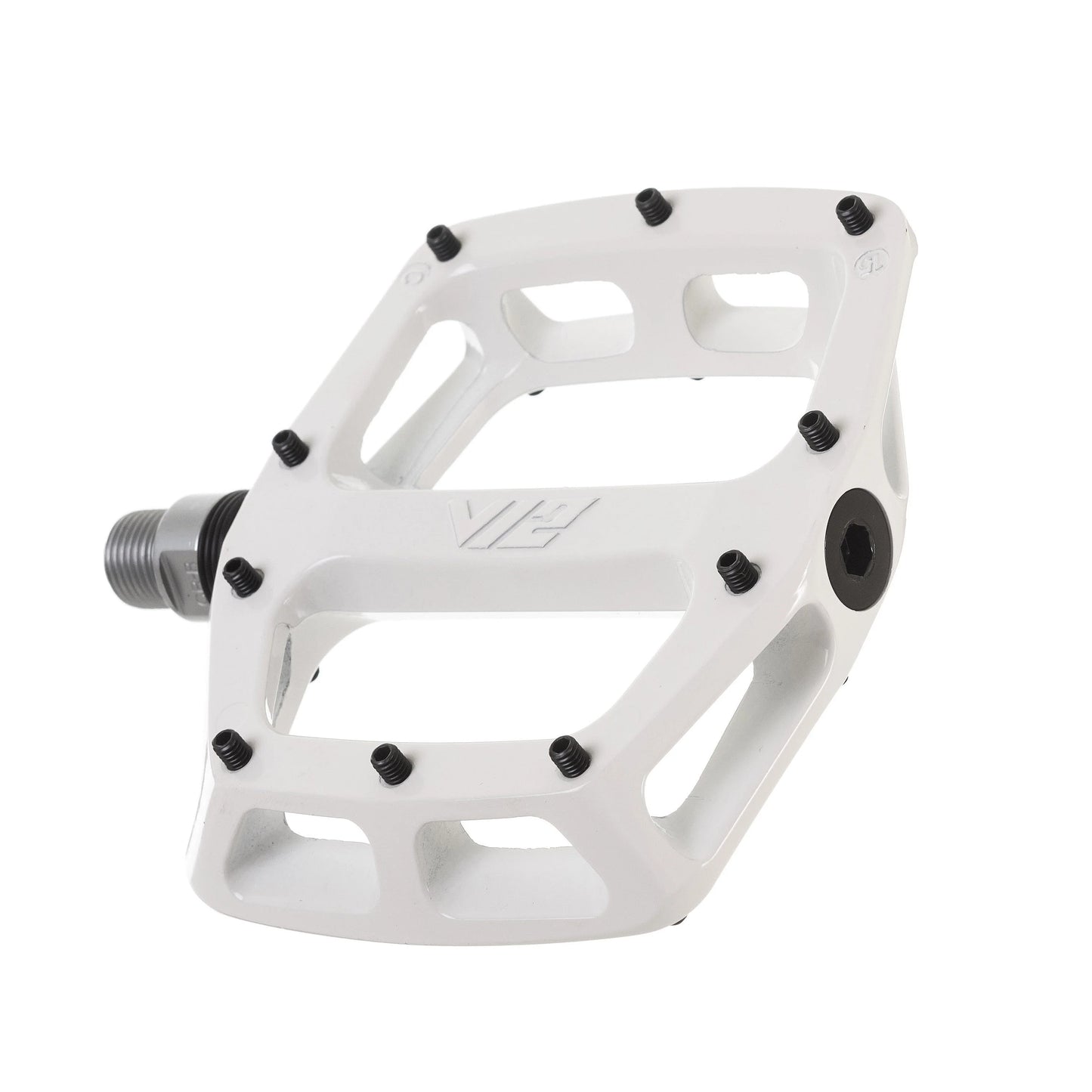 DMR V12 White platta pedaler