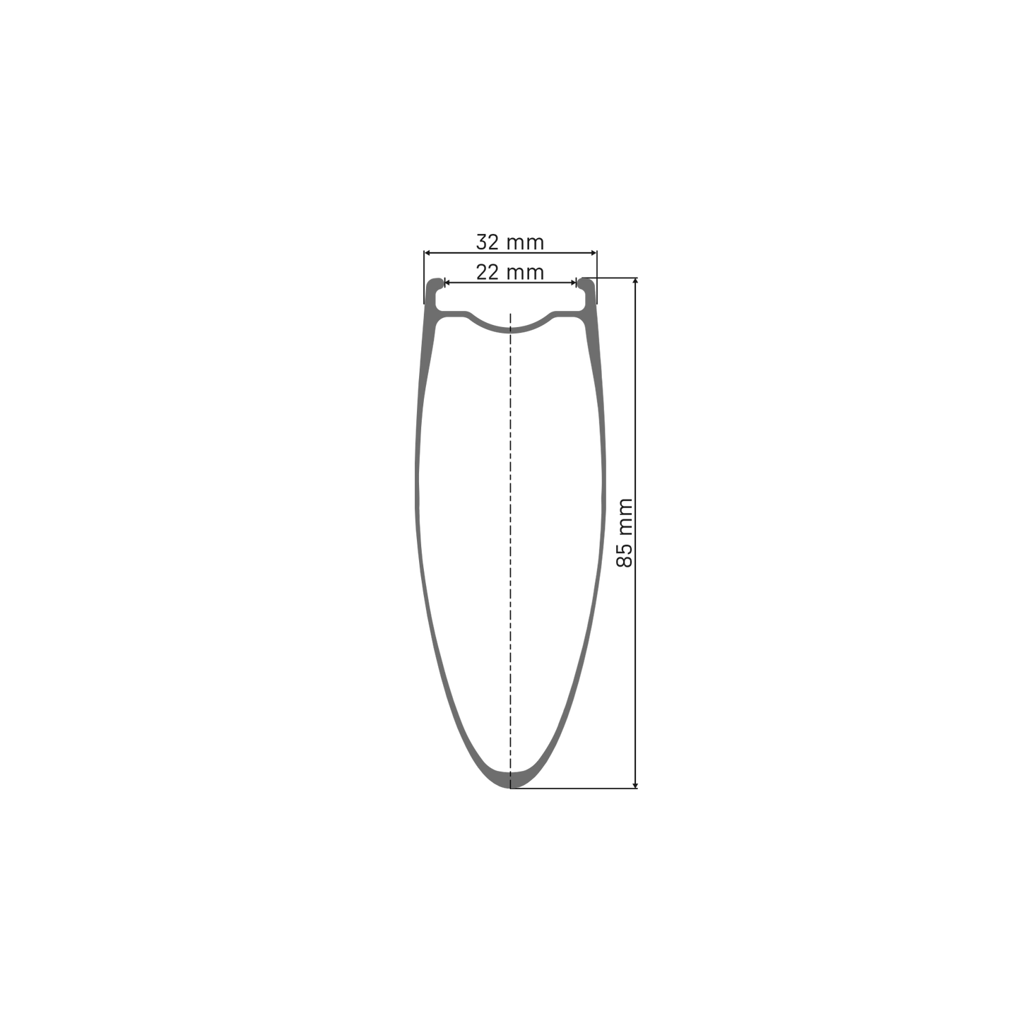 Pár kol DT SWISS ARC 1400 DICUT 85 Tubeless Ready (Center Lock)