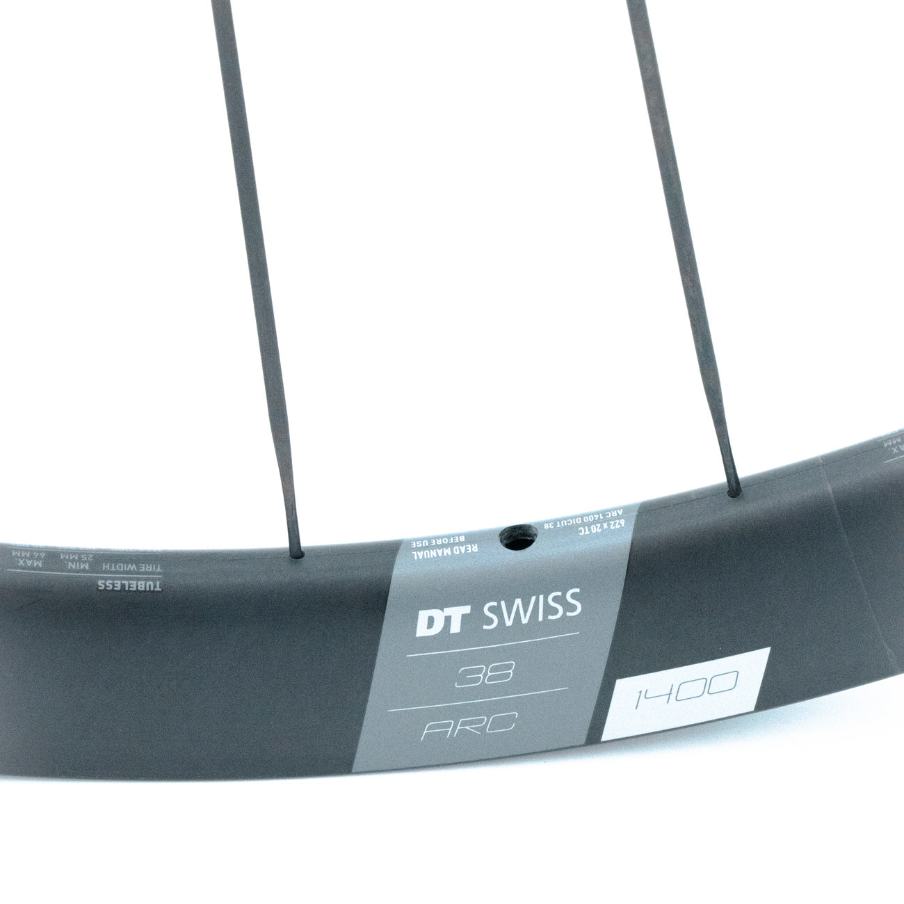 Pár kol DT SWISS ARC 1400 DICUT 38 DISC Tubeless Ready (Center Lock)