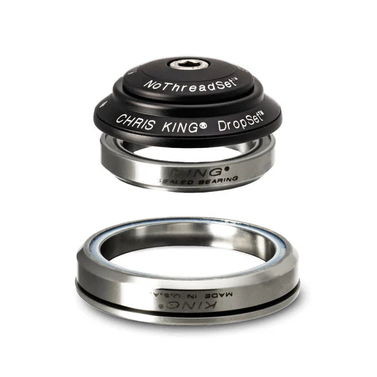 Integrerat headset CHRIS KING DROPSET 2 1"1/8-1,5" IS42/IS52 45° Matt Black