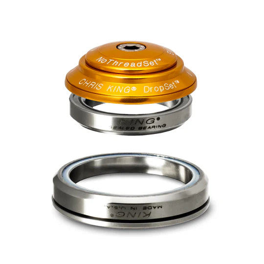 Integreret headset CHRIS KING DROPSET 2 1"1/8-1.5" IS42/IS52 Guld