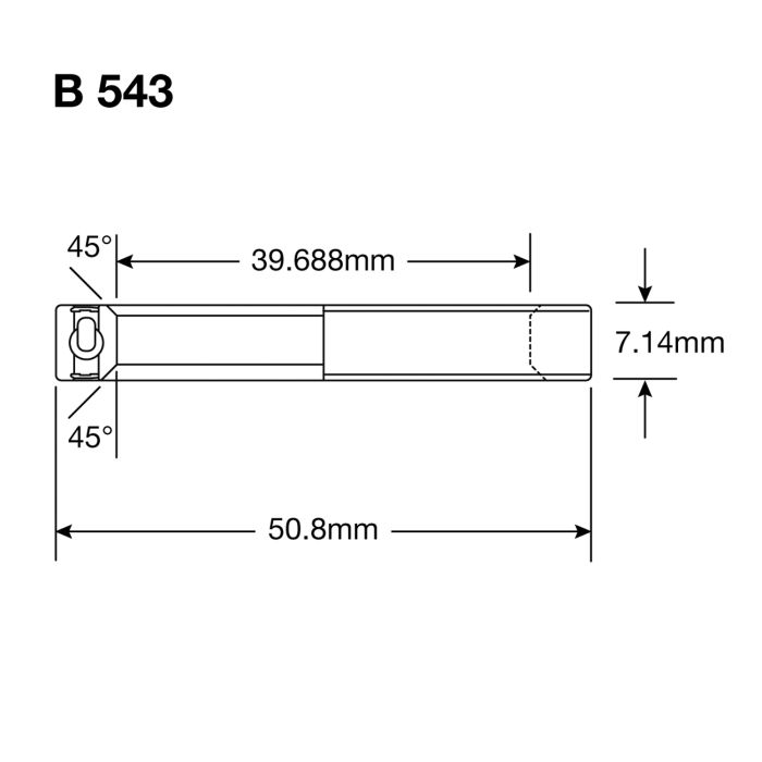 ENDURO BEARINGS B 543 2RS MAX - ABEC 3 MAX (vinkelkontakt) - 1 9/16''x2''x9/32'' styreleje