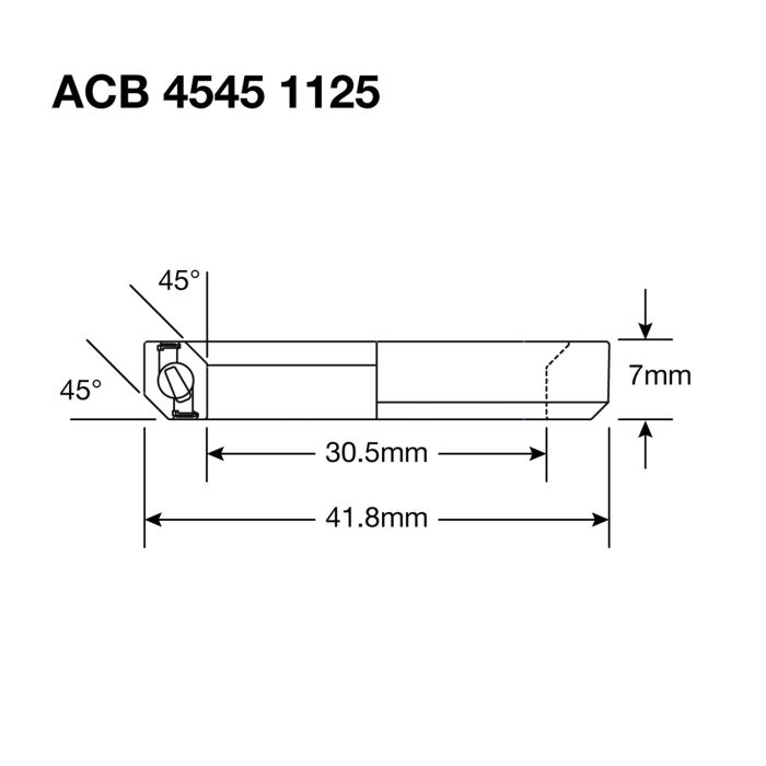 ENDURO BEARINGS 1125 BO Ložisko řízení - ABEC 5 - černý oxid - 30,5x41,8x6,5 (45x45°) ACB
