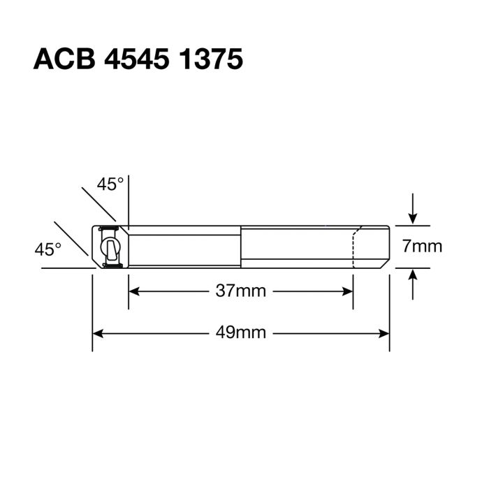 ENDURO BEARINGS 1375 SS styreleje - 440c rustfrit - 37x49x7 (45x45°) ACB