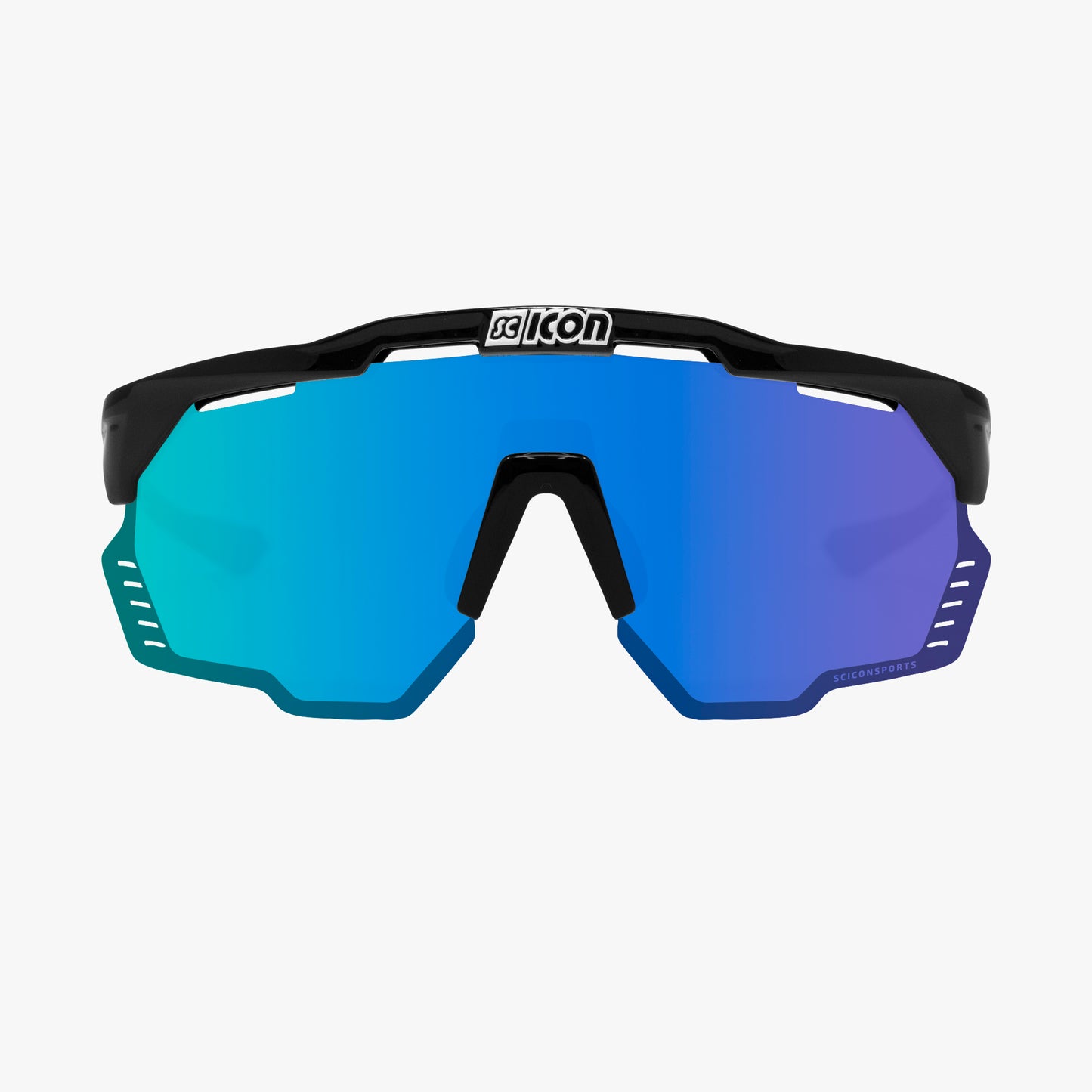 Lunettes SCICON AEROSHADE KUNKEN Noir Multimirror Bleu