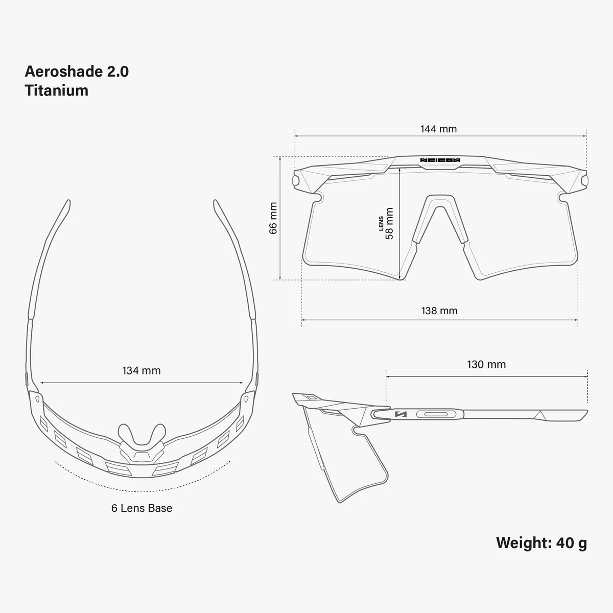 Lunettes SCICON AEROSHADE 2.0 TITANIUM Noir Matt Verre Multimirror Silver + Pink