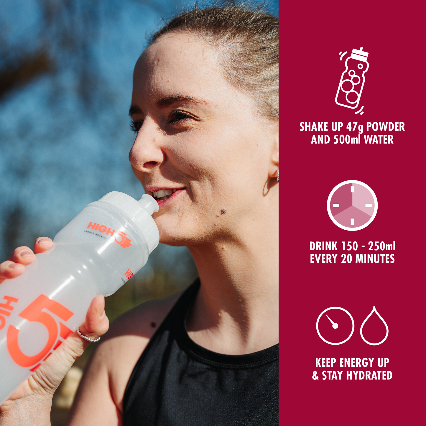 HIGH5 ENERGY DRINK (2,2 kg) Czerwone jagody