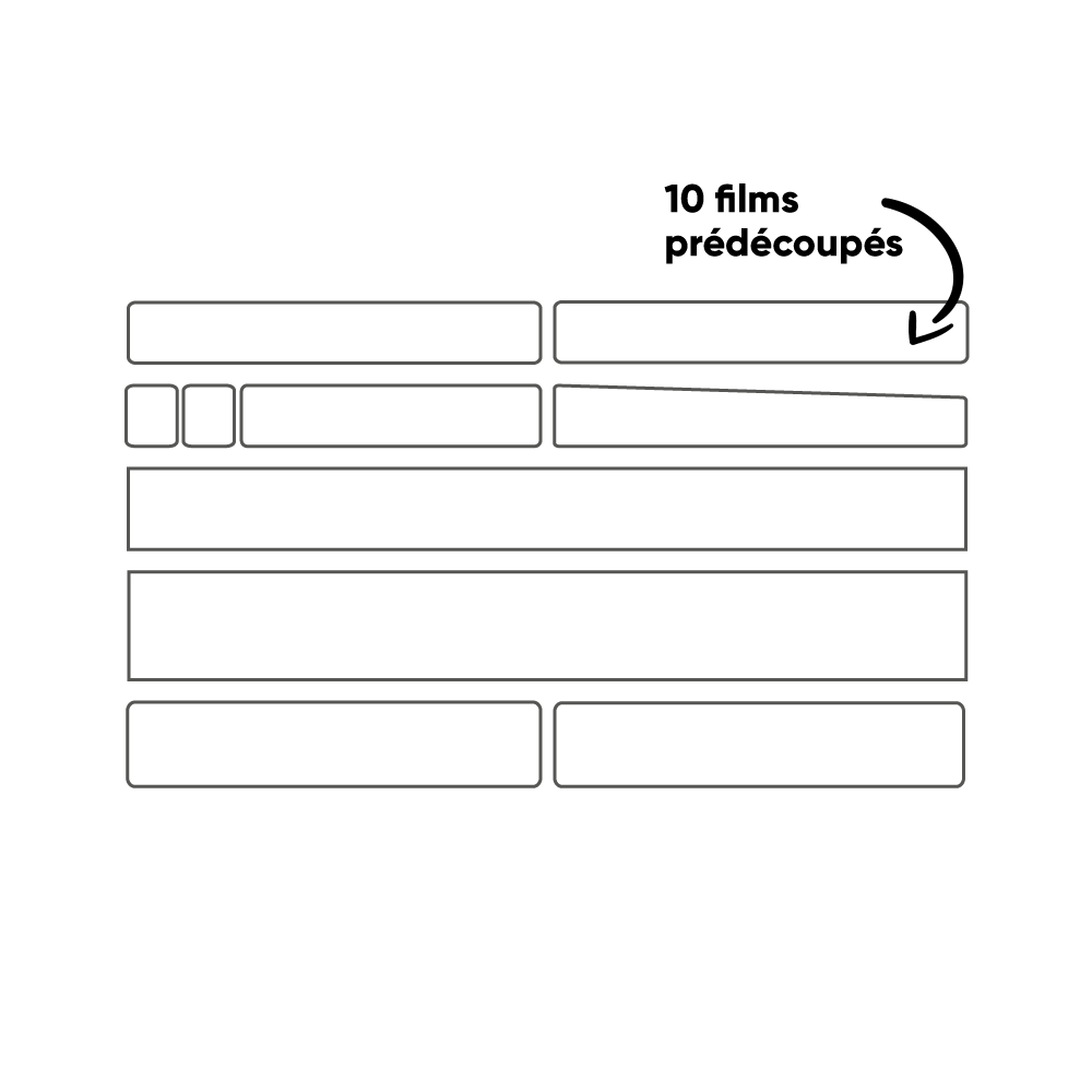 Adhezyjny ochraniacz ramy CLEARPROTECT PACK XL Matte