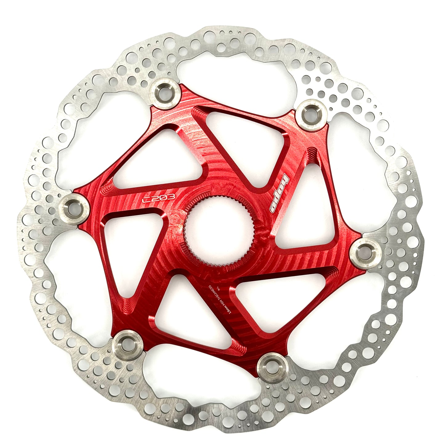 HOPE Center Lock Floating Disc Red