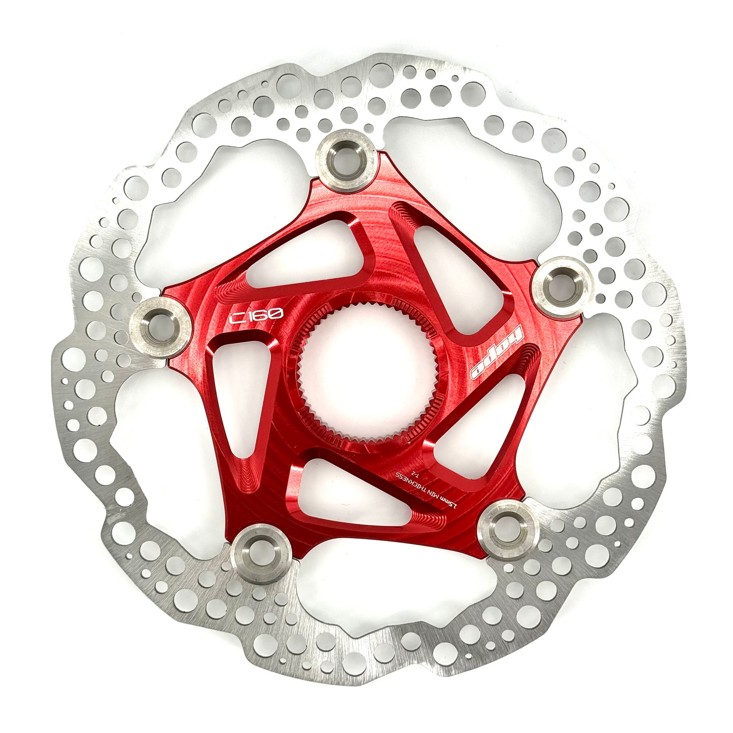HOPE Center Lock Floating Disc Red