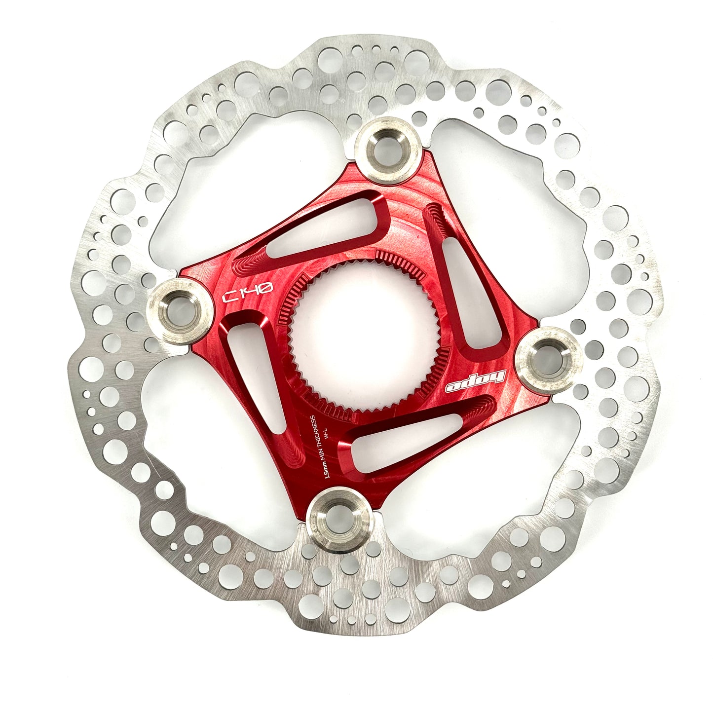 HOPE Center Lock Floating Disc Red