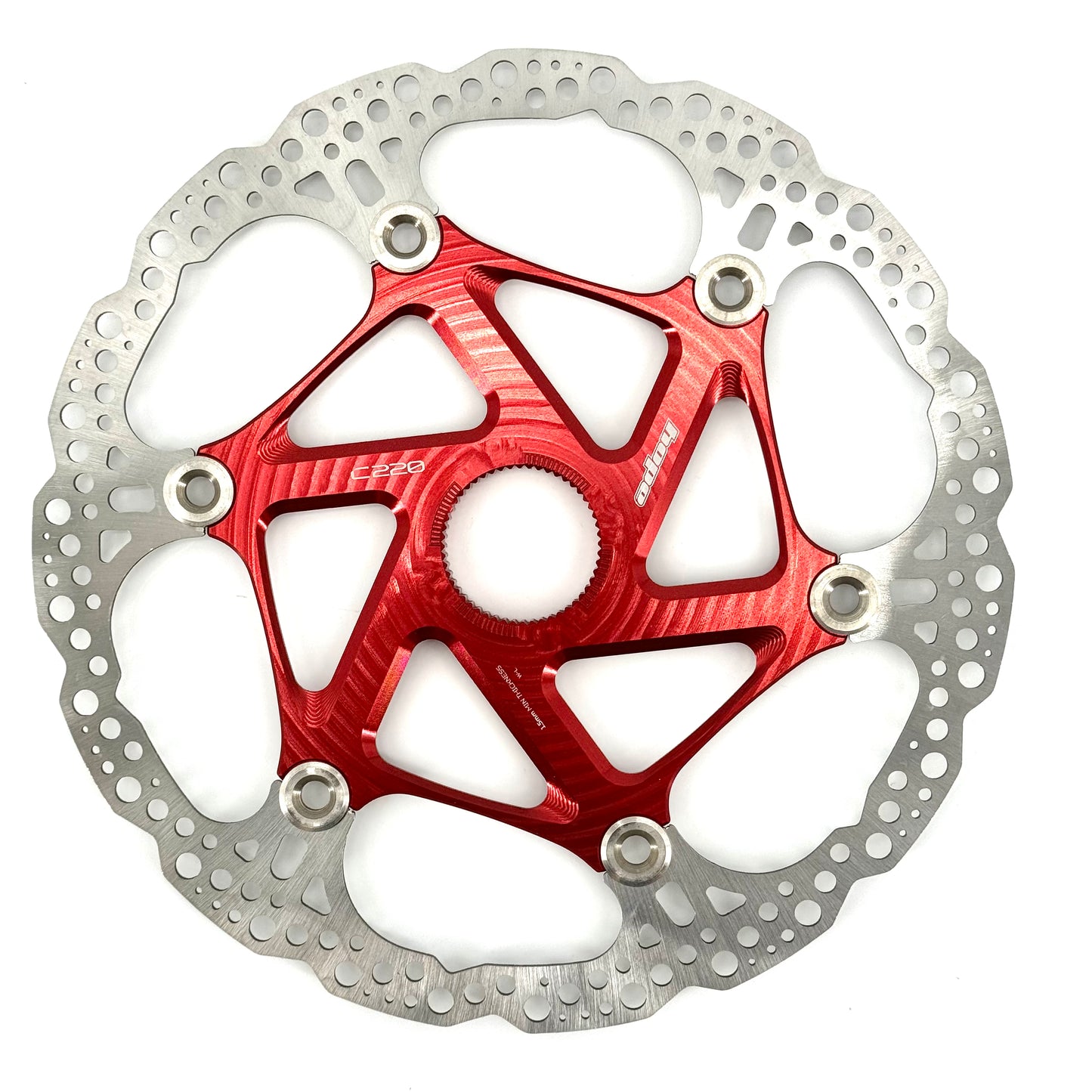 HOPE Center Lock Floating Disc Red