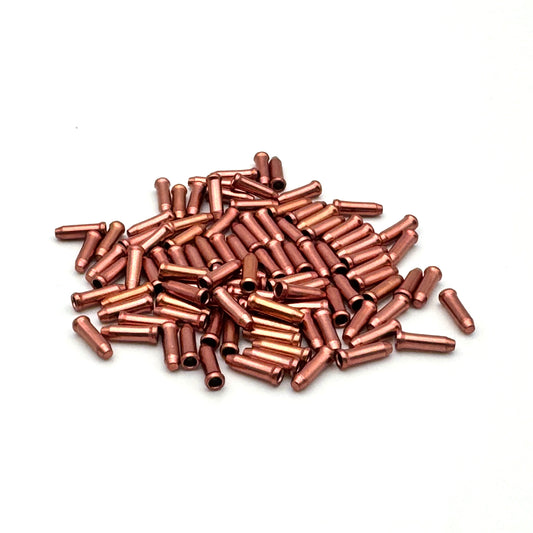 Końcówki linki przerzutki CLARKS (x100) pomarańczowe