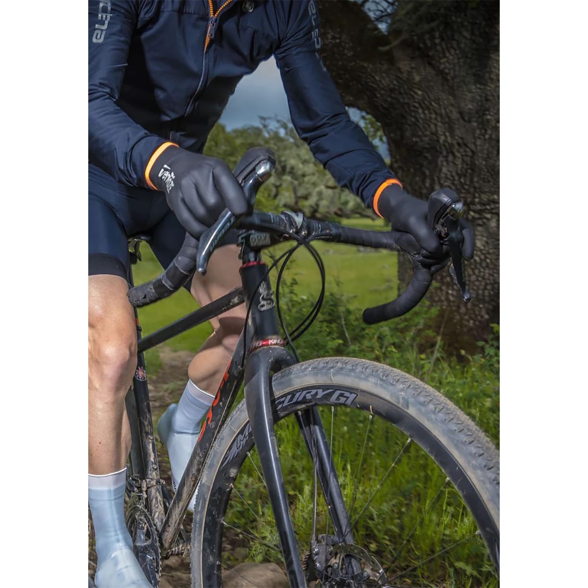 Rękawiczki VELOTOZE NEOPRENE czarno-białe