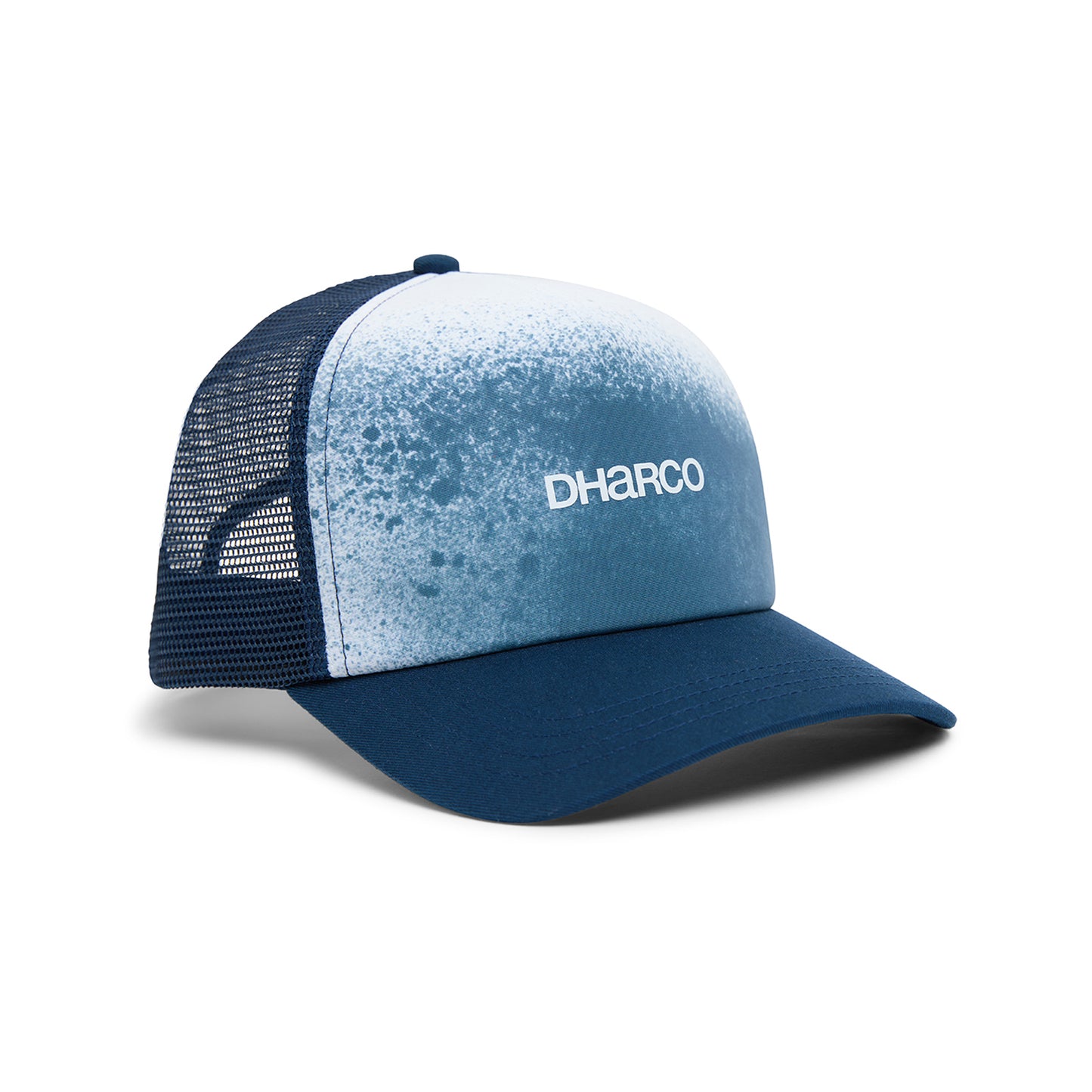 Casquette DHARCO CURVED PEAK TRUCKER NU WAVE Bleu