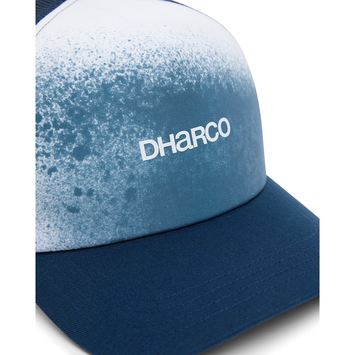 Casquette DHARCO CURVED PEAK TRUCKER NU WAVE Bleu