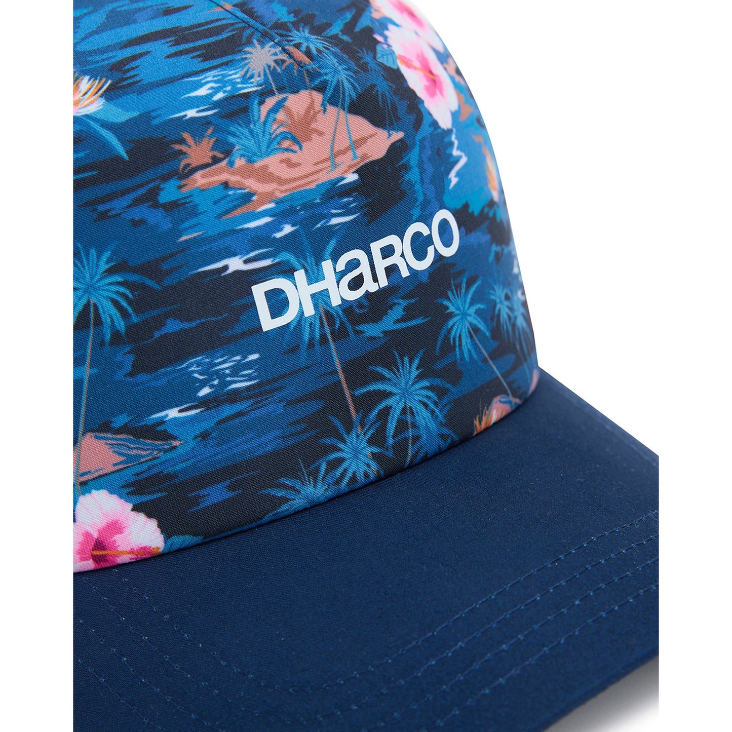 DHARCO CURVED PEAK TRUCKER OASIS Cap Blue