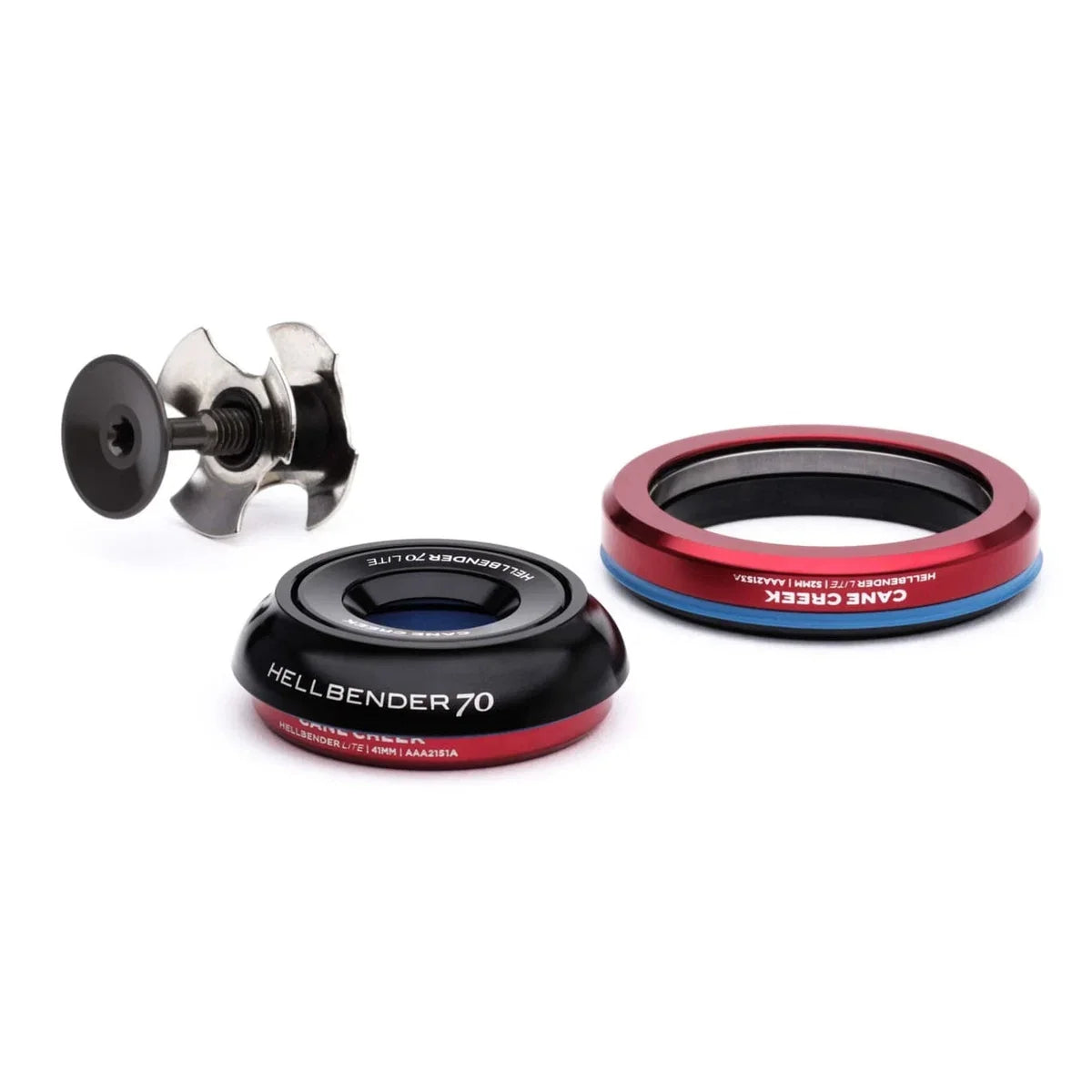 Jeu de Direction Intégré Conique CANE CREEK Hellbender 70 Lite 1"1/8-1.5" IS42/IS52 Noir