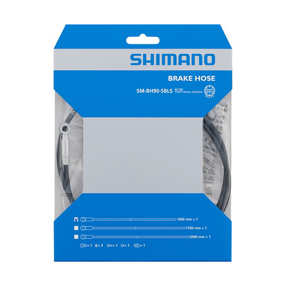 SHIMANO SM-BH90-SBLS Lige banjo-slangesæt