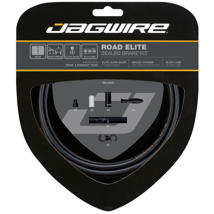 JAGWIRE ROAD ELITE SEALED Sada brzdového lanka a vložky černá