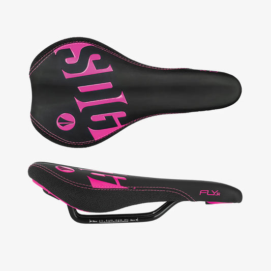 SDG FLY Junior Sadel Svart/Rosa