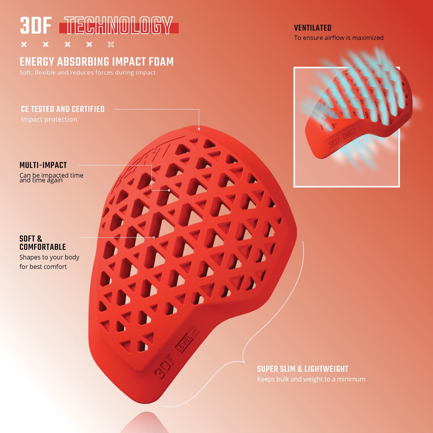 LEATT BACK PROTECTOR 3DF AIRFIT EVO Skyddsväst Svart