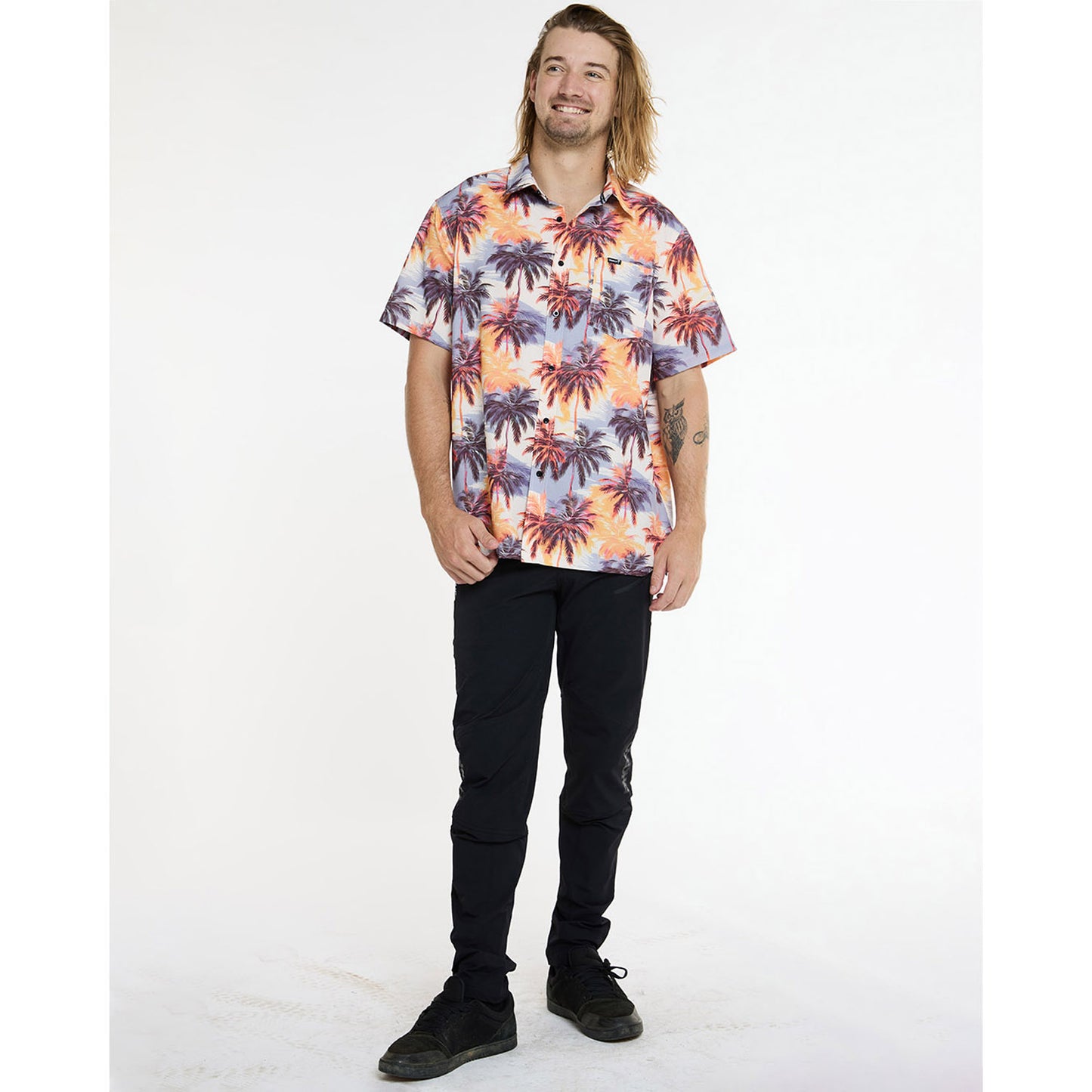 DHARCO EL CAMINO Teknisk skjorta Orange/Blå