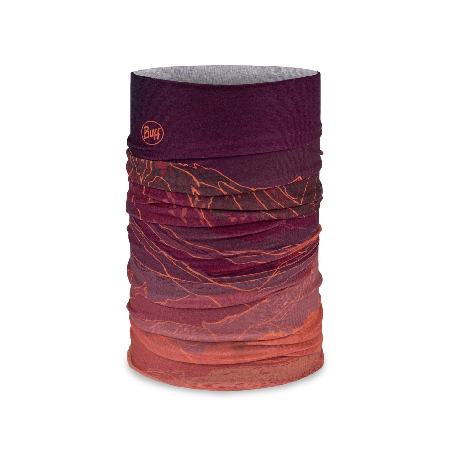 Náhrdelník BUFF ORIGINAL ECOSTRETCH Unal Bordeaux/Orange