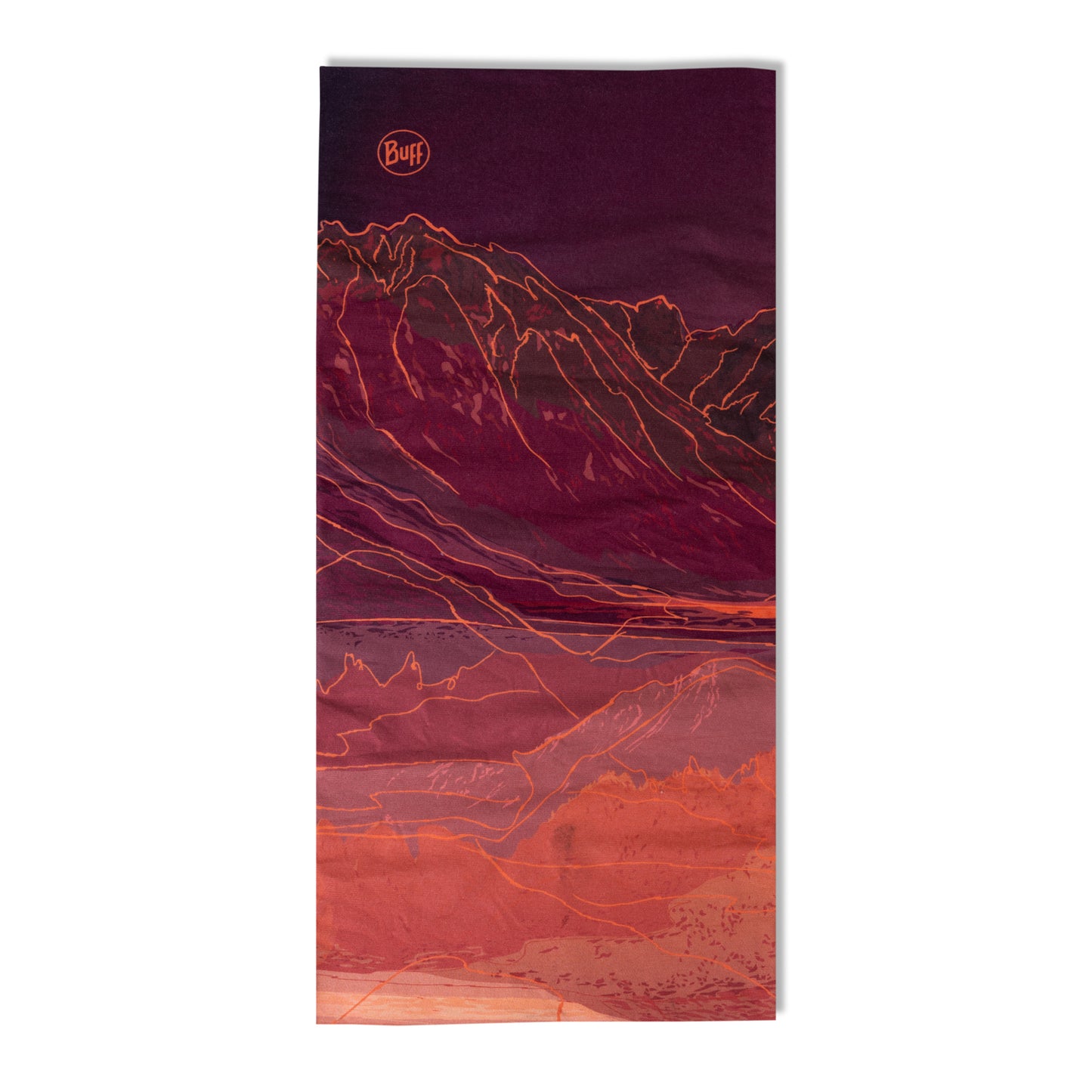 Náhrdelník BUFF ORIGINAL ECOSTRETCH Unal Bordeaux/Orange